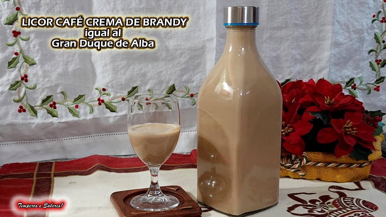 DELICIOSO LICOR CAFÉ CREMA DE BRANDY PARA NAVIDAD Fácil y Económico
