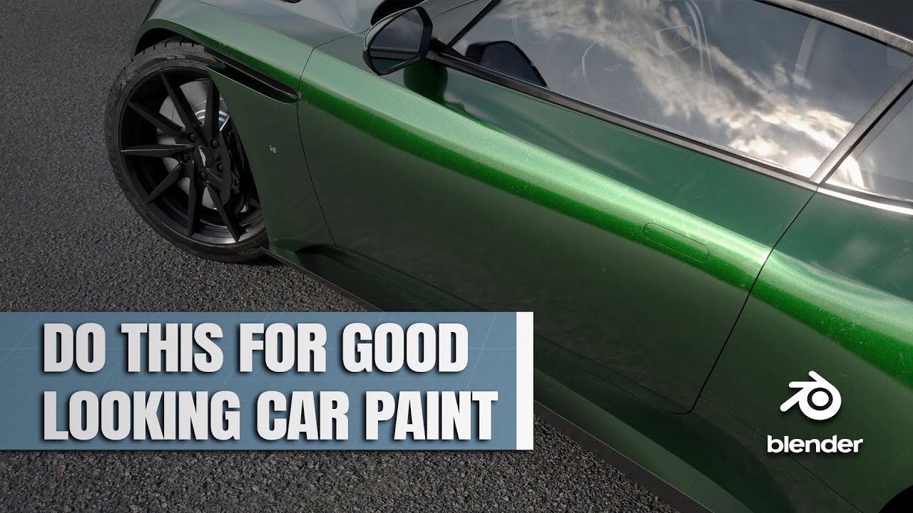 How To Make Realistic Car Paint | Blender Tutorial