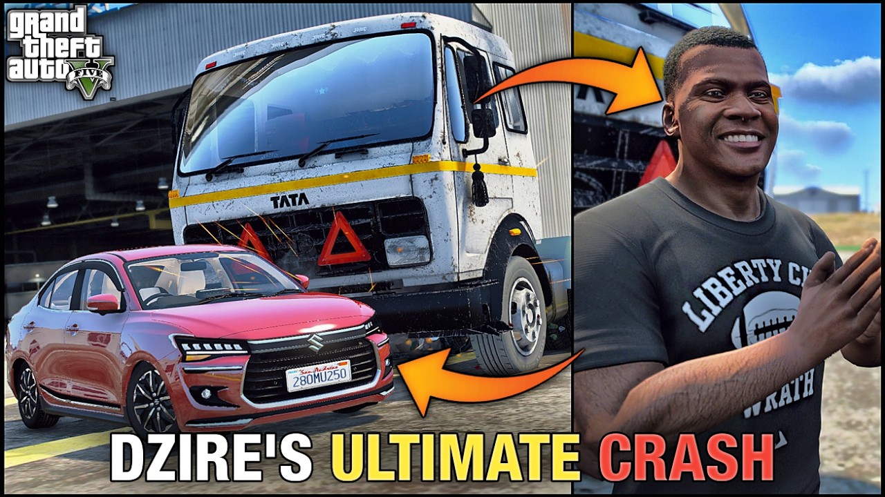 New Dzire Ke Sath Ye Kya Kardiya 😭 5 Star Safety Ke Impossible Challenge 🤣🤪 ( GTA 5 Mods)