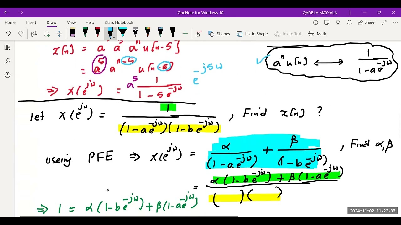 ENCS4310: Examples on DTFT