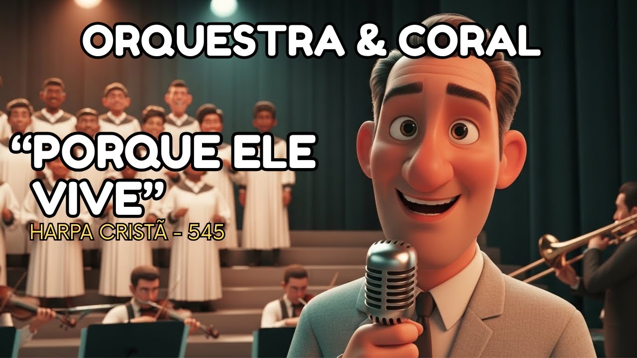 ORQUESTRA & CORAL | Harpa Cristã 545 - " Porque Ele Vive " 