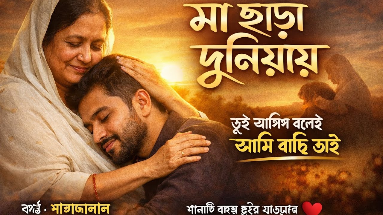মা ছাড়া দুনিয়ায় | Emotional Bangla AI Song | Lyrics by Shahajalal