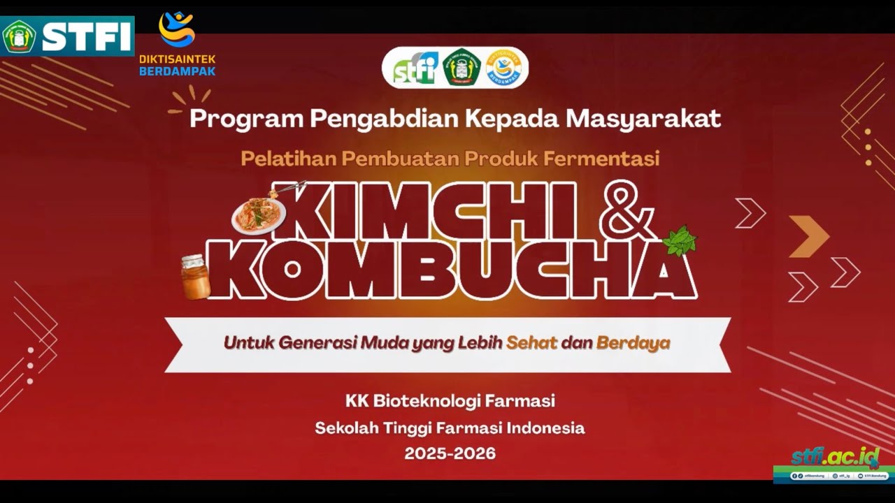 Pelatihan Kimchi & Kombucha untuk Generasi Muda Sehat dan Berdaya | STFI Bandung