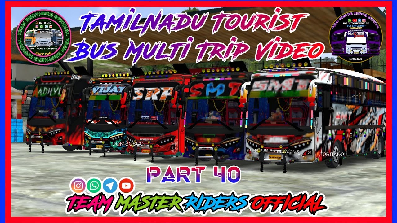 TamilNadu Tourist Bus Multi Trip Video Part 40 #tamilnadu #bussid #touristbus #multiplayer 