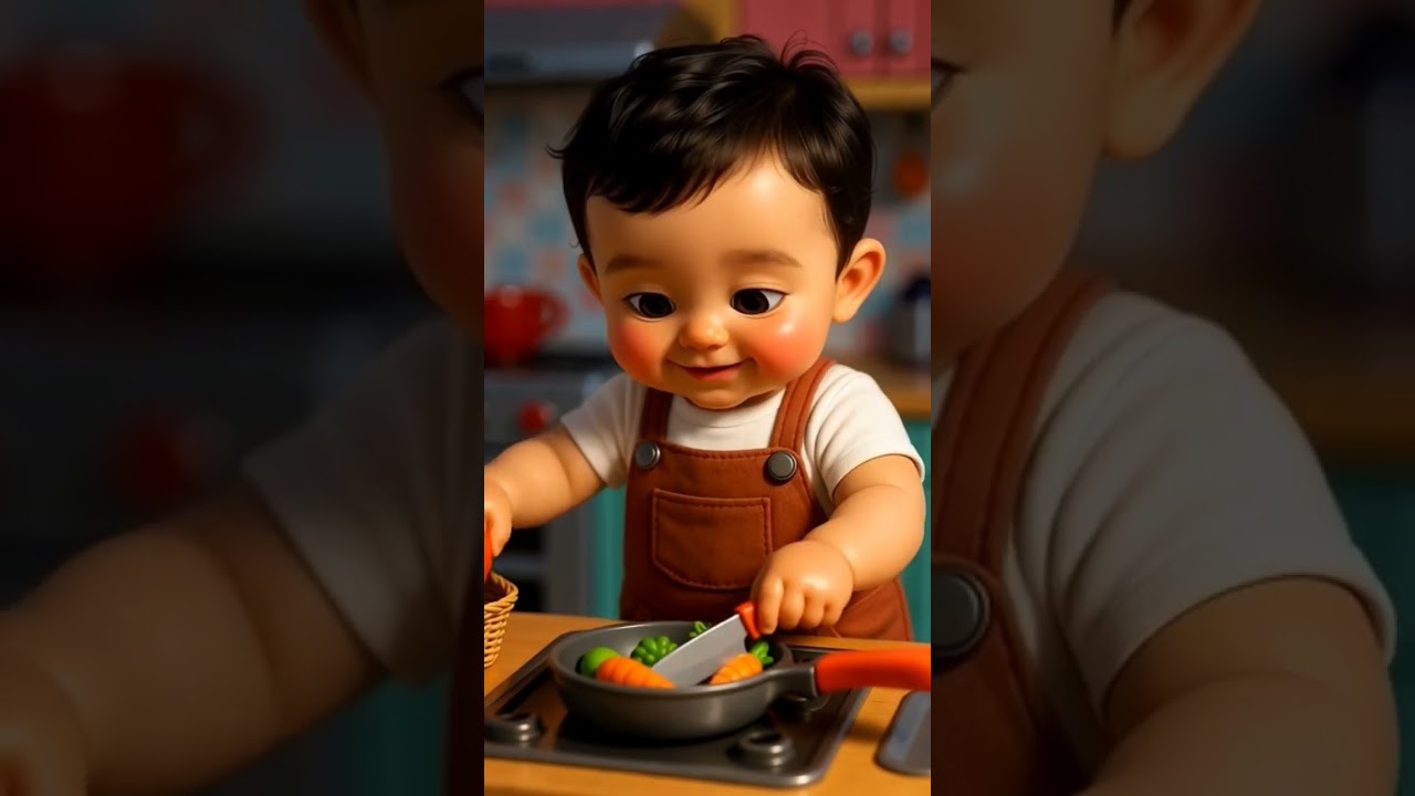 Baby Cooking Fail Nahi Cute Win Hai 😍😂 