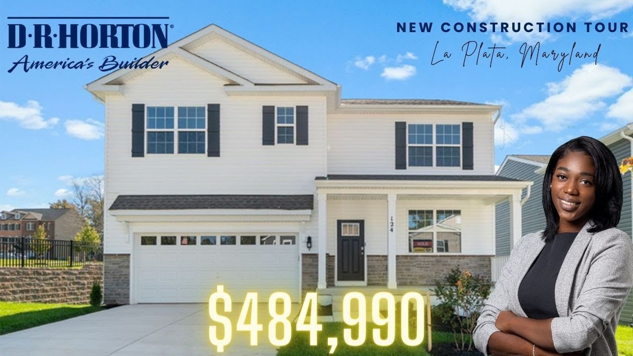 D R Horton New Construction Hayden Model Home Tour La Plata, Maryland
