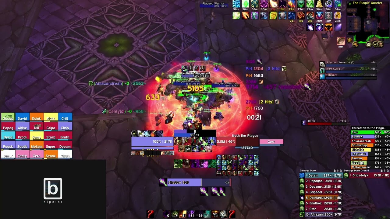 #1 World DPS Naxxramas | WotLK Classic Affliction Warlock