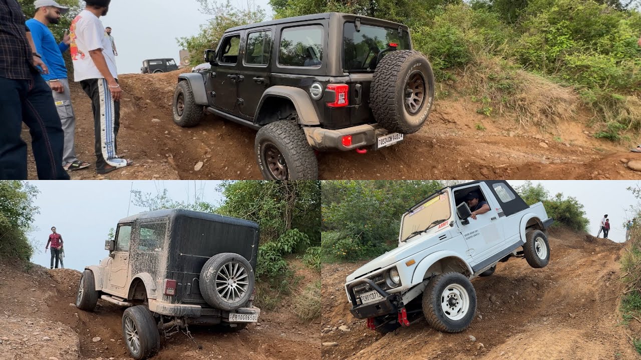 Pakke off road wale | jeep rubicon ,thar,gypsy,| mullanpur track | new Chandigarh | Punjabi vlog