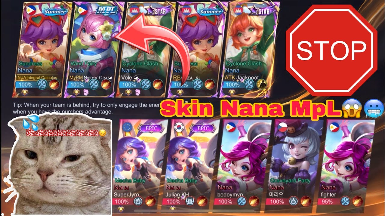 ខឹងងងងងងង k'na k'na 1Game ឆ្មាសុទ្ធ🤣សំខាន់Skin Nana MpL💙😱