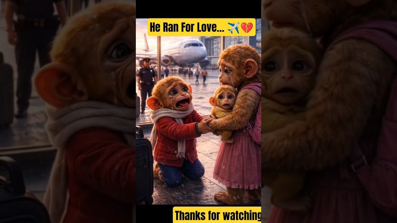 The Monkey Who Chased the Plane | Emotional Love Story ✈️🐒 