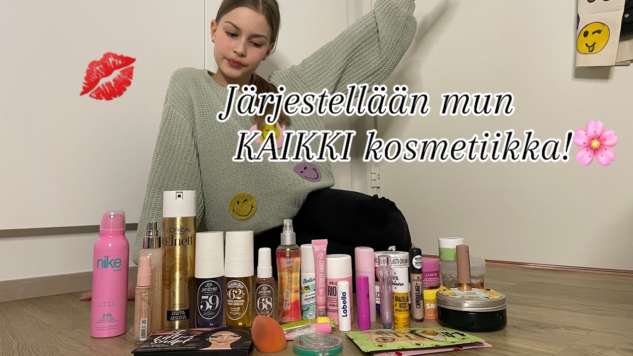 Järjestellään mun KAIKKI kosmetiikka!🌸