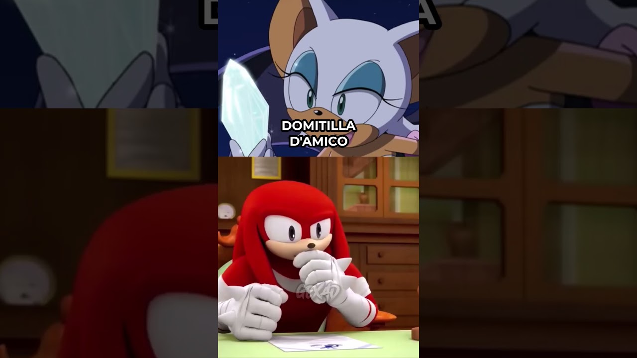 Knuckles giudica le doppiatrici di Rouge 