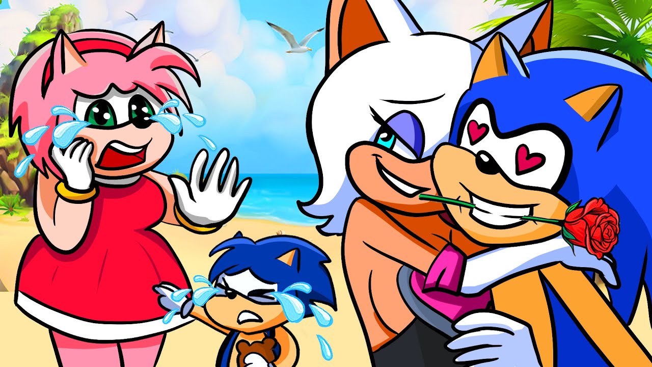 Sonic Fall In Love Rouge ? How About SHADOW & AMY?? No...Baby Sonic | Sonic The Hedgehog 3 Animation