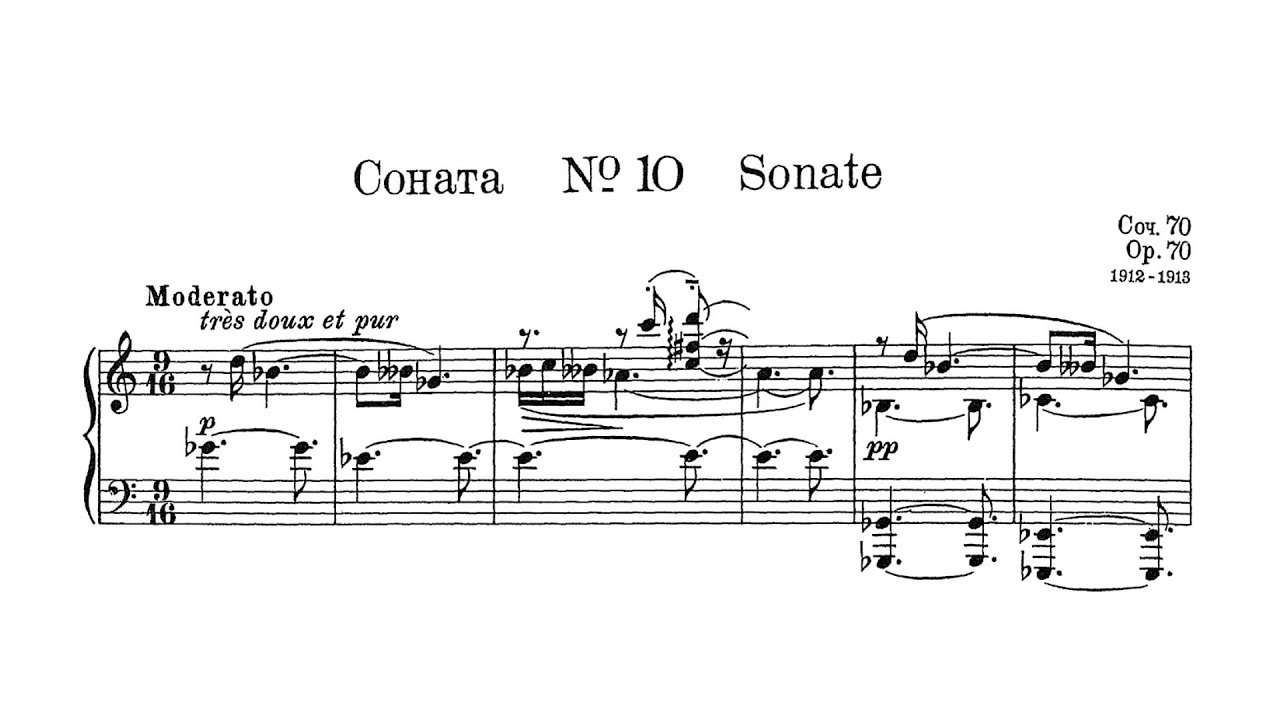 Scriabin - Piano Sonata No. 10 
