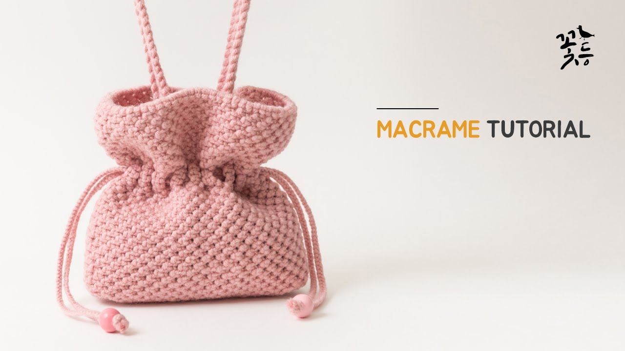 [С субтитрами] Учебник по сумке макраме # 70