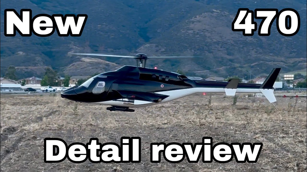 RotorScale Airwolf Super Scale 470 Size GPS Stabilized Rc Helicopter - RTF
