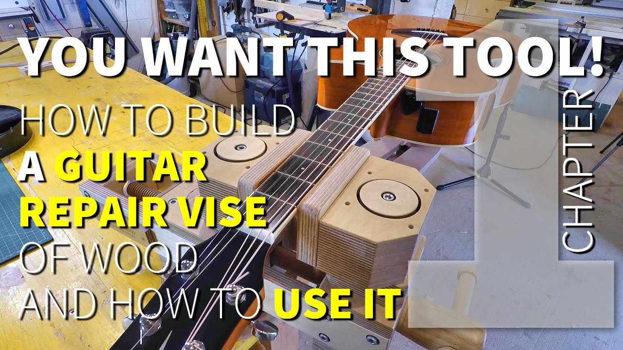 You want this tool! How to make a guitar repair vise and how to use it.