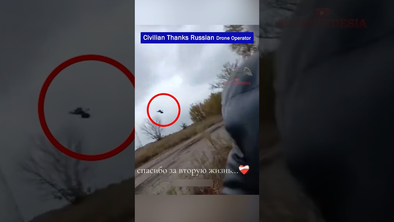 Civilian Thanks Russian Drone Operator for Sparing His Life!