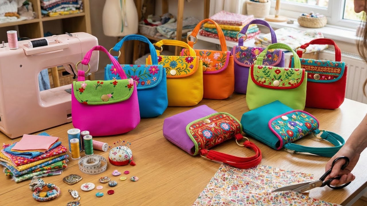 2 Cute Small Bag Sewing Ideas for Beginners 💟 Gift Sewing Ideas 💟