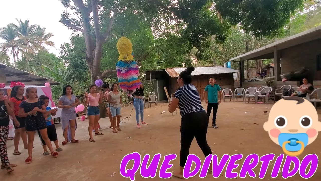 Ora De La Piñata a Recoger Dulces Para Los Niños😊.Baby Shower.P18
