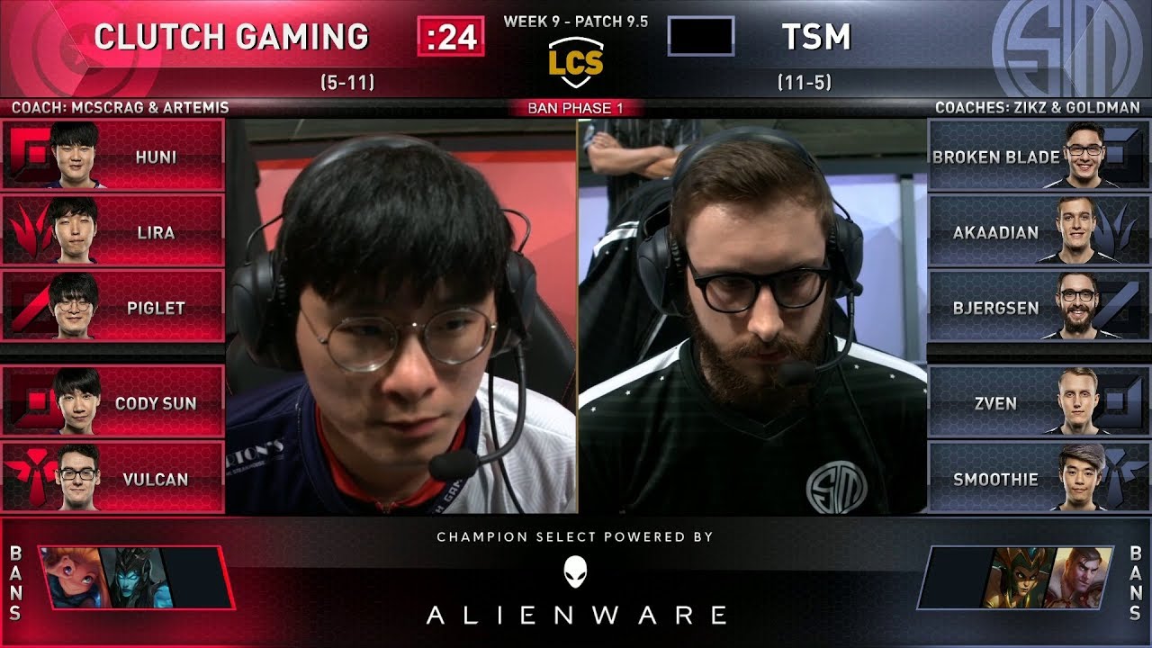 CG vs TSM - 2019 LCS Spring Split Week 9 Day 1 - Clutch Gaming vs Team SoloMid