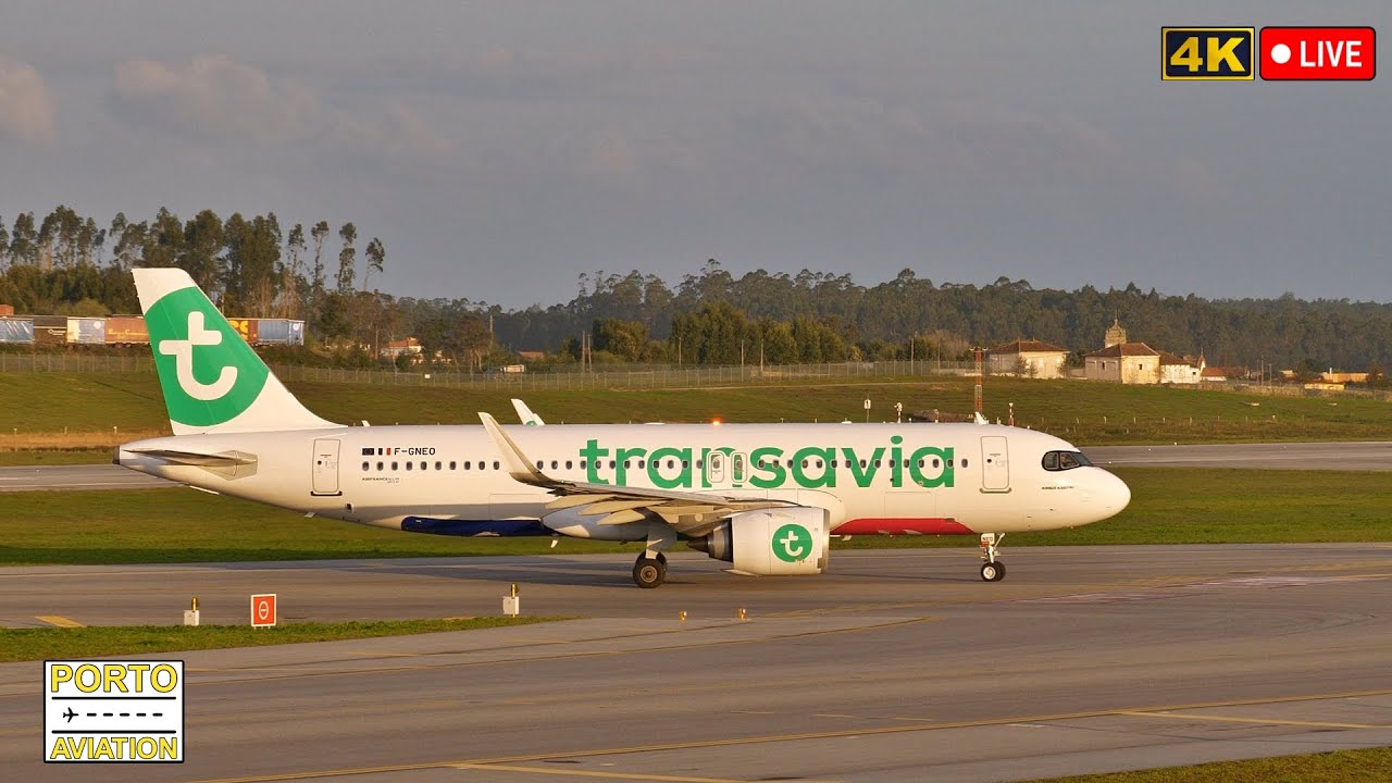4K LIVE 🔴 Early Morning Porto Airport Plane Spotting - OPO/LPPR - 27 FEB 2024