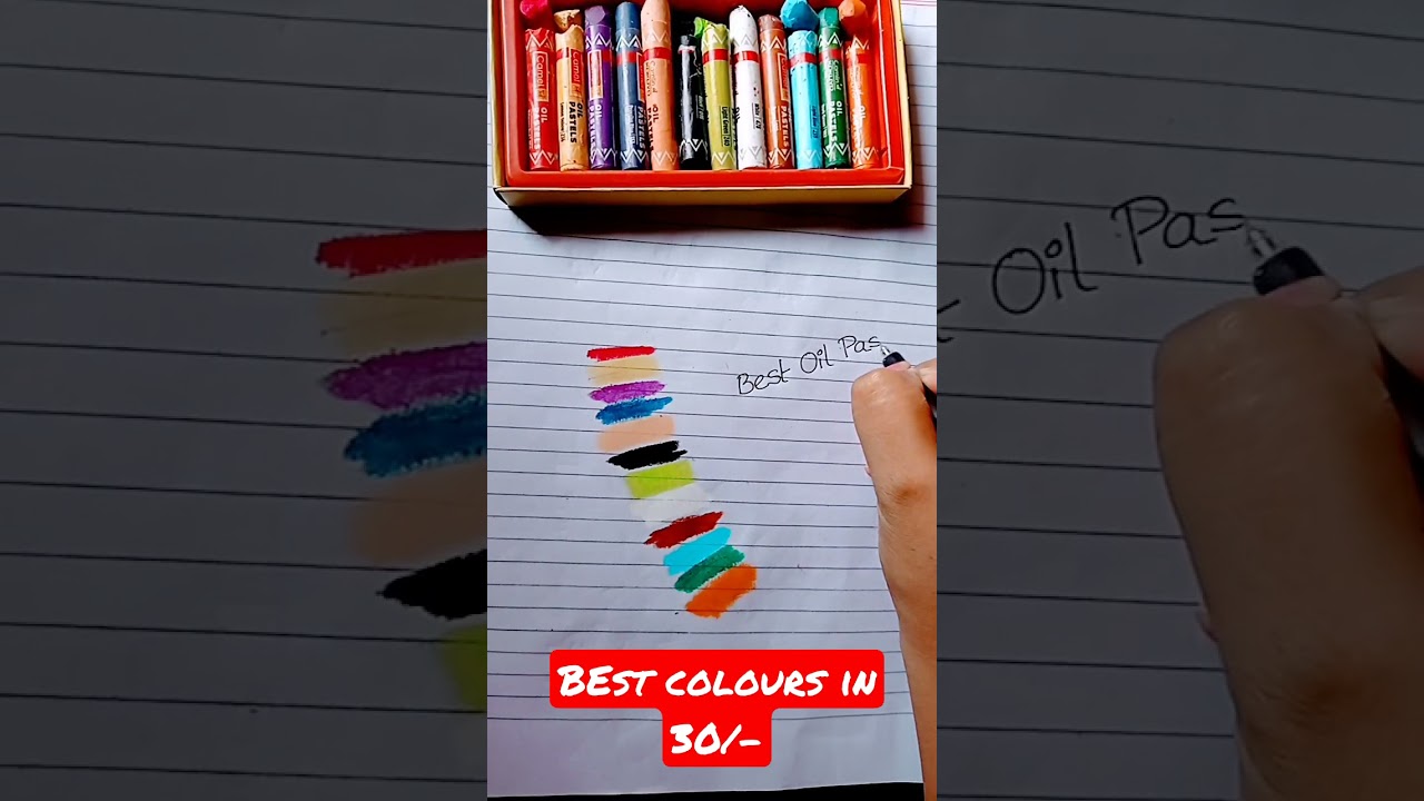 Camel oil pastels review||  