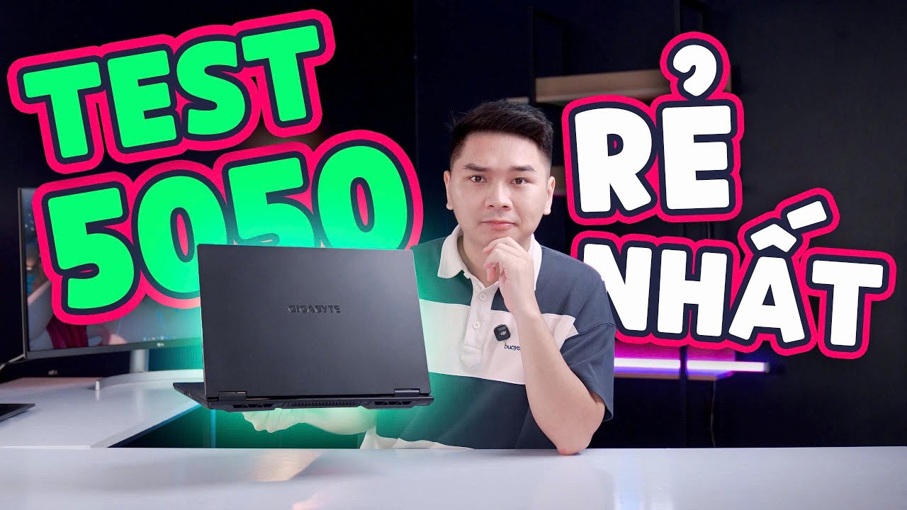 Test hiệu năng Laptop Gaming RTX 5050 rẻ nhất 2025? Gigabyte Gaming A16 | LaptopWorld