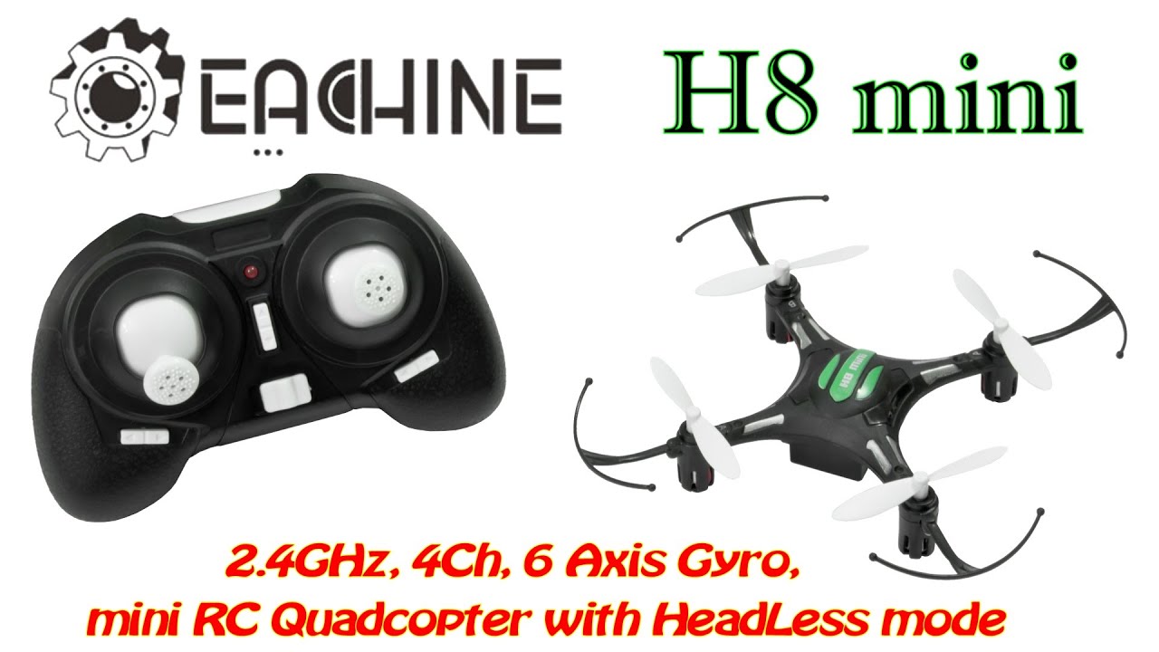 Eachine H8 mini 2.4GHz, 4Ch, 6 Axis Gyro, RC Quadcopter with Headless Mode (RTF) + Water test