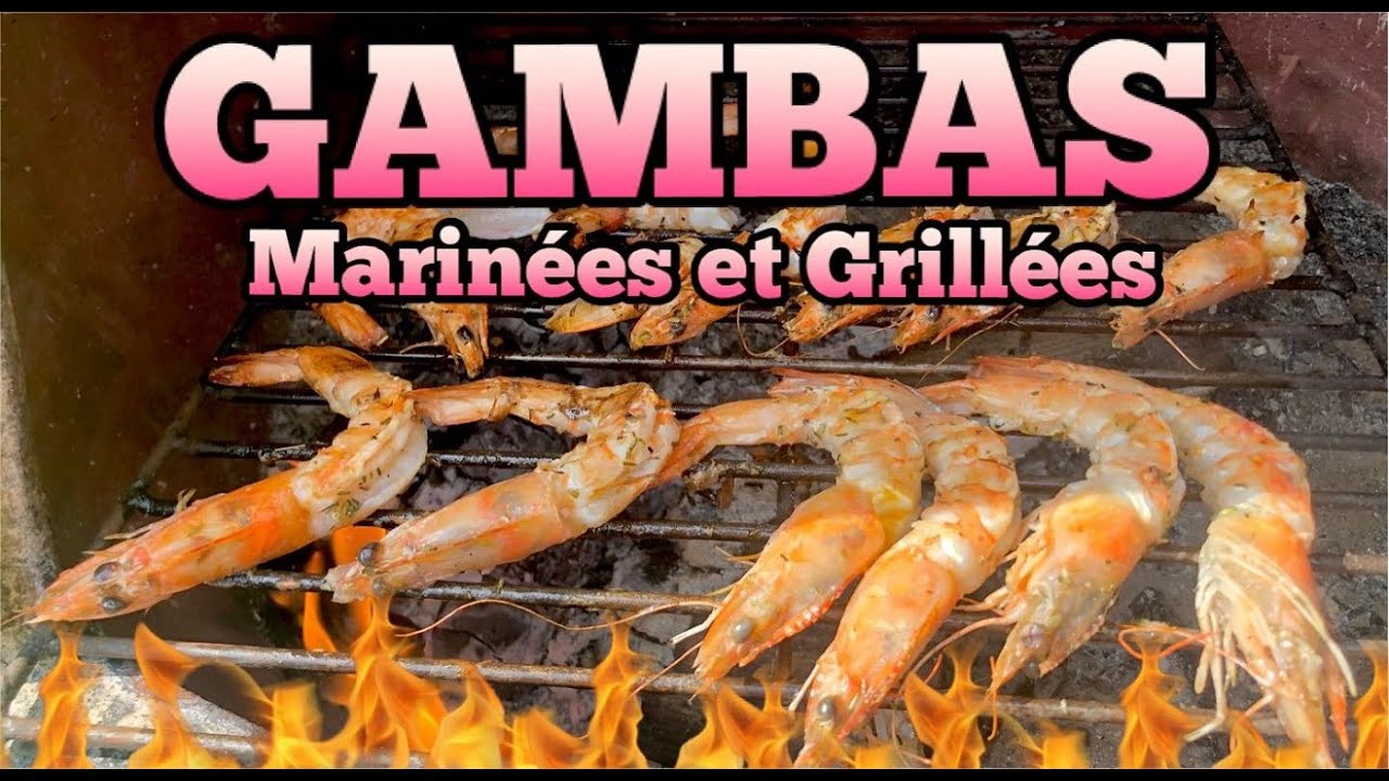 Gambas Marinées et Grillées