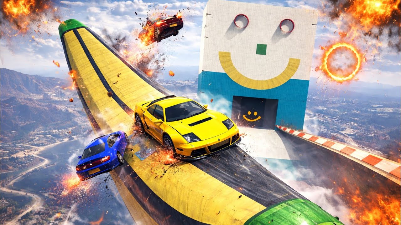 MEGA RAMPE BANANE GTA 5 ONLINE 