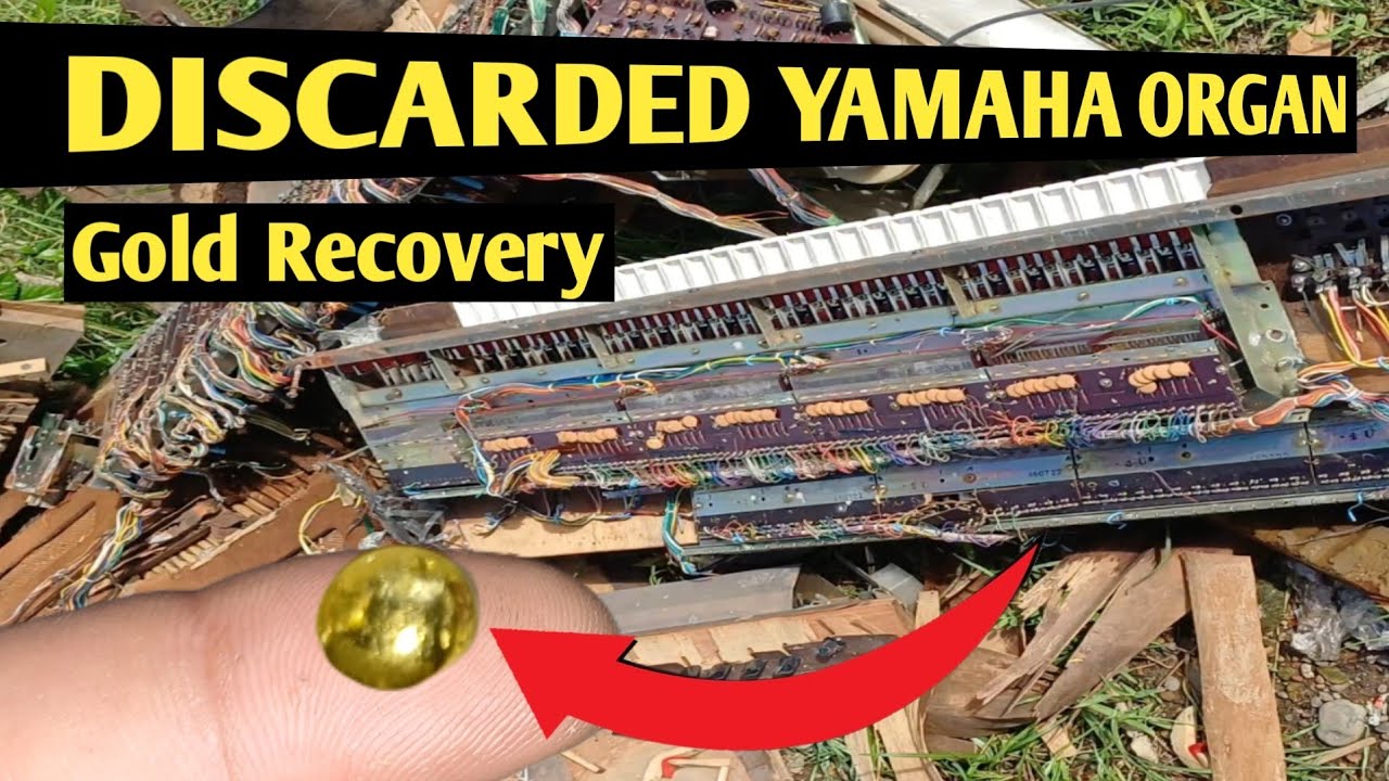 Извлечение золота из списанного старого органа Yamaha | Извлечение золота