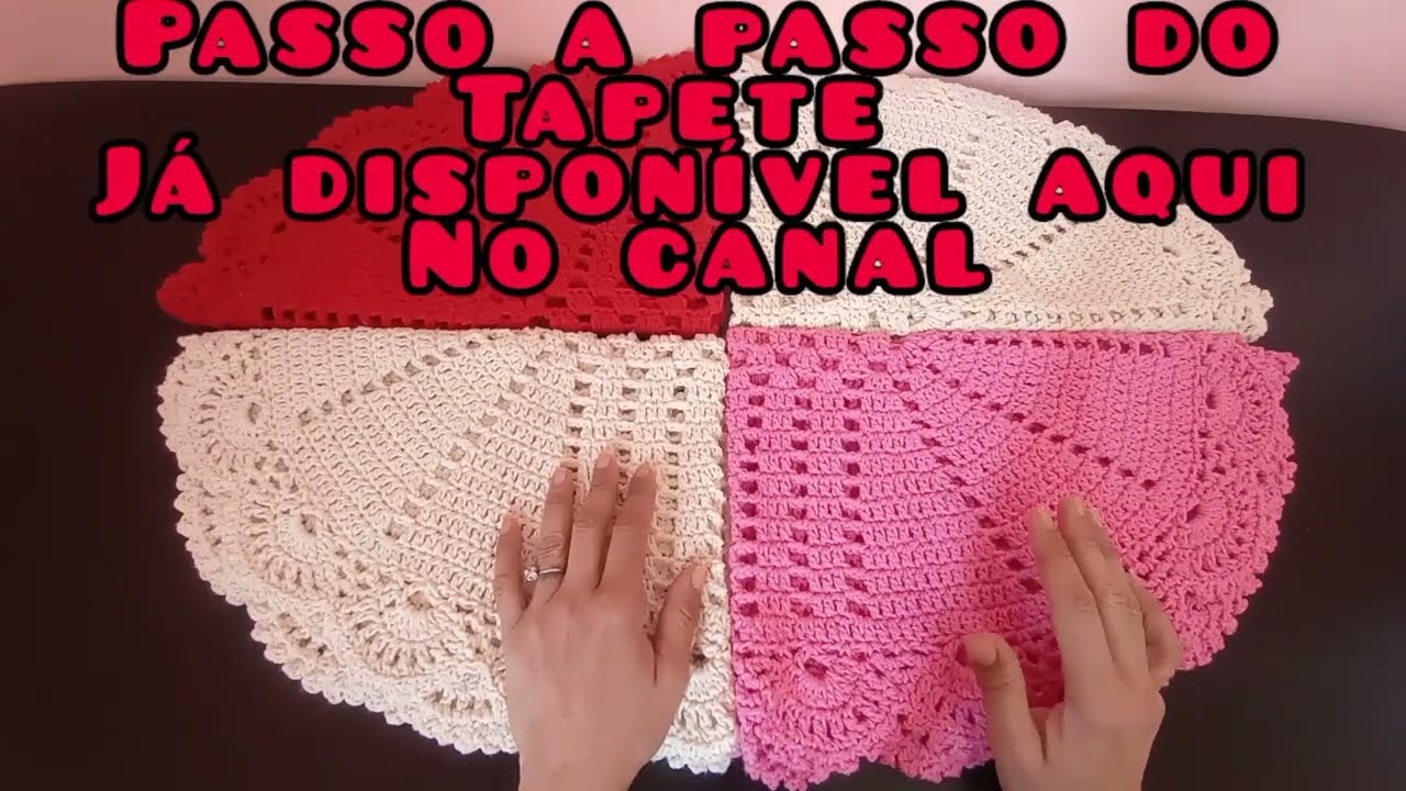 TAPETE DE CROCHÊ ECONÔMICO - QUANTO GANHO POR HORA NESTE MODELO - QUANTO GASTO DE BARBANTE