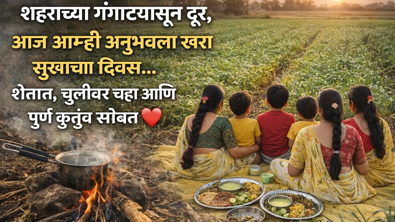 चुलीवरचा चहा आणि शेतातील जीवन