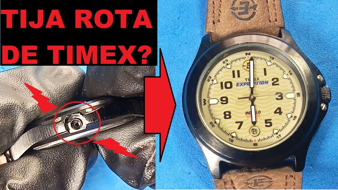REVISIÓN, CAMBIO PILA Y TIJA ROTA  RELOJ TIMEX EXPEDITION (OVERHAUL, BATTERY AND BROKEN STEM CHANGE)