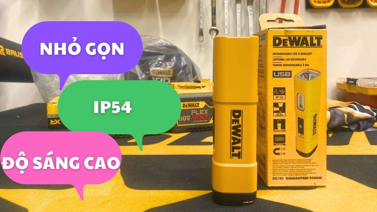 Đ&egrave;n DCL183 Dewalt &mdash;REVIEW