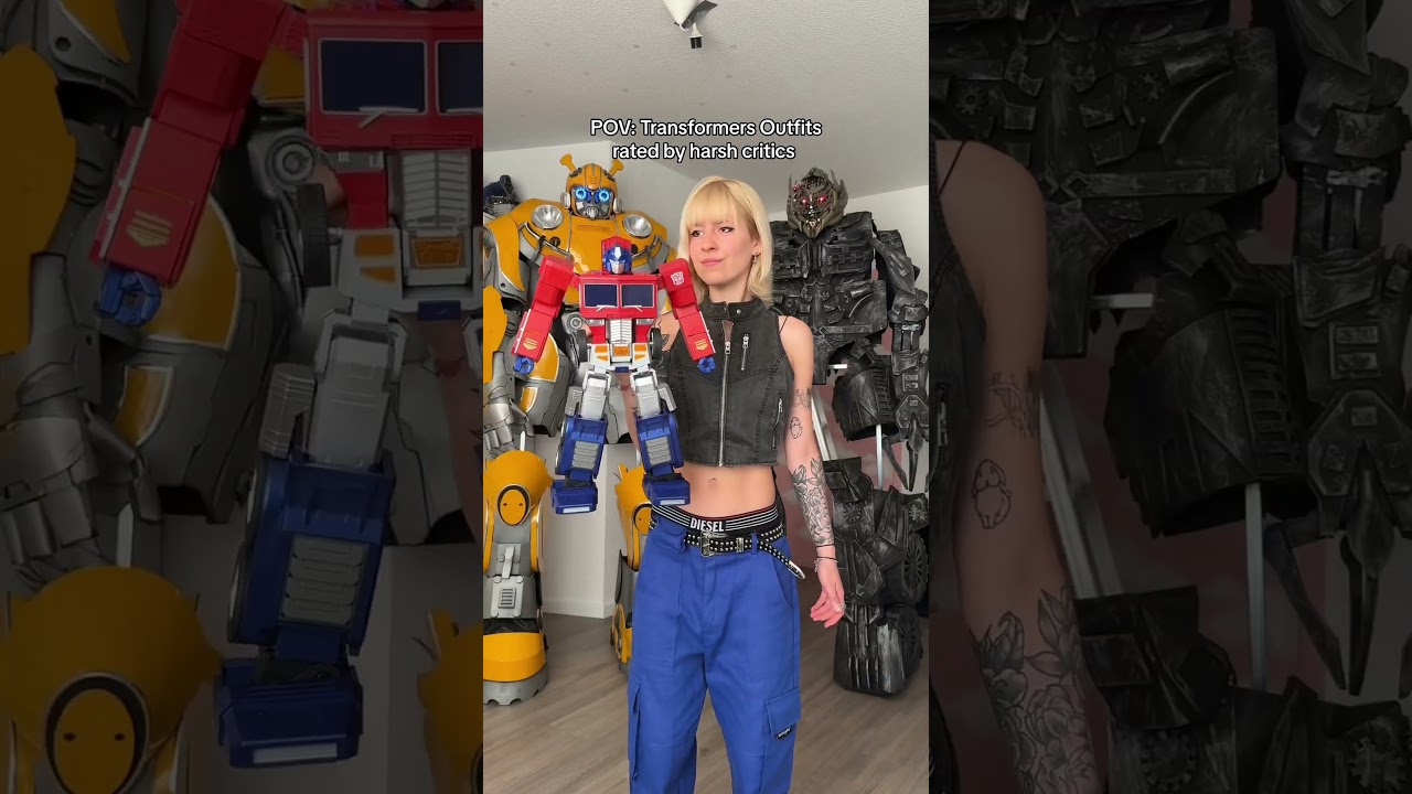 Thats why I ask Optimus Prime for fashion advice #cosplay #bumblebee #megatron