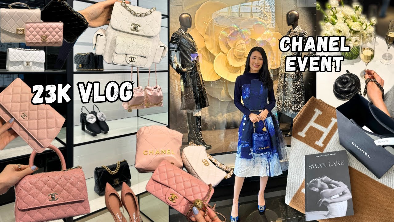 CHANEL 23K Shopping Vlog | Launch Day, SO MANY PINKS! 💓 Attend a Chanel Event with Me 🥂🩰