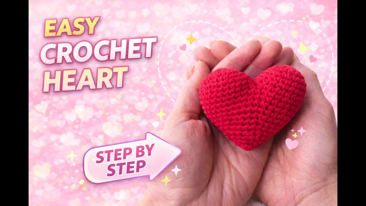 Perfect crochet heart ❤️ | Easy Valentine’s crochet