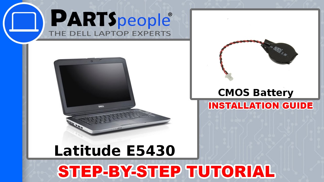 Dell Latitude E5430 (P27G-001) CMOS Battery How-To Video Tutorial