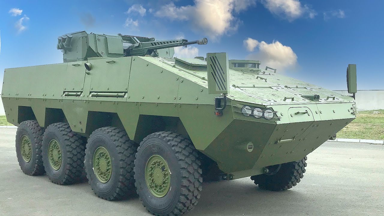 Сербская бронемашина Лазар-3М с боевым модулем России