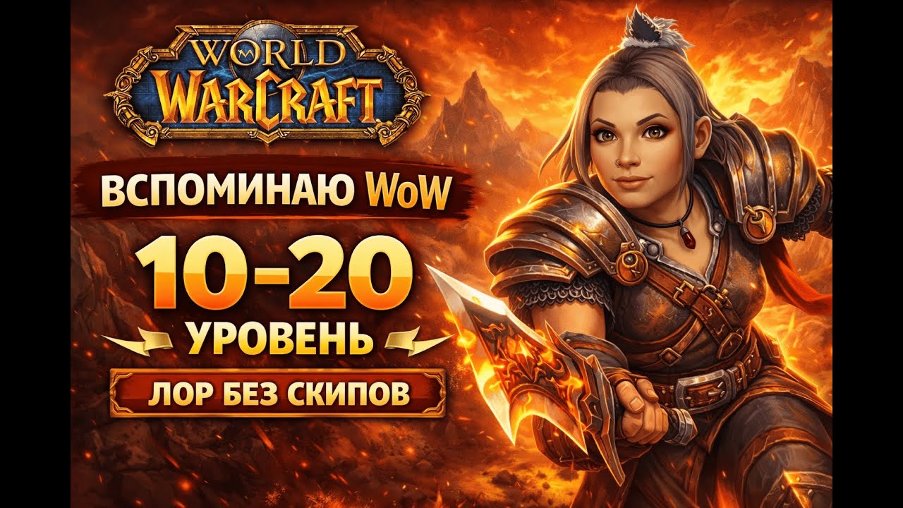 Возвращаюсь в WoW после 10 лет — 10–20 уровень воина | Лор вслух