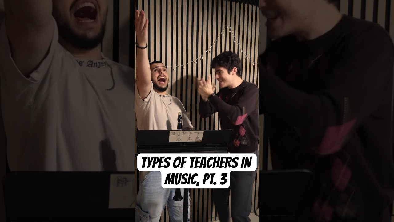 Types of teachers in music, part 3🔥🎶  #music #piano #clarinet #humor #comedy #teacher #duo #funny