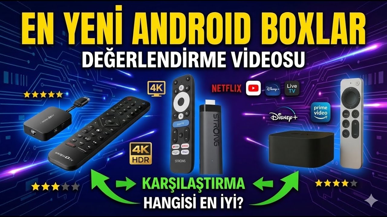 En Yeni Android Box ve Stickleri Değerlendiriyoruz | Thomson , Xiaomi , Waipu, Ugoos , Apple...