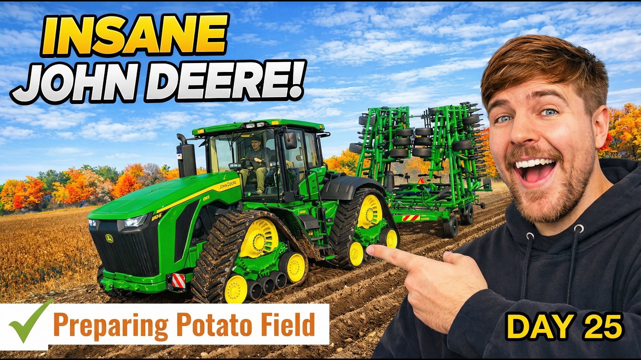 INSANE John Deere Tractor! 😱 The Most Powerful Farming Machine Ever 🚜🔥