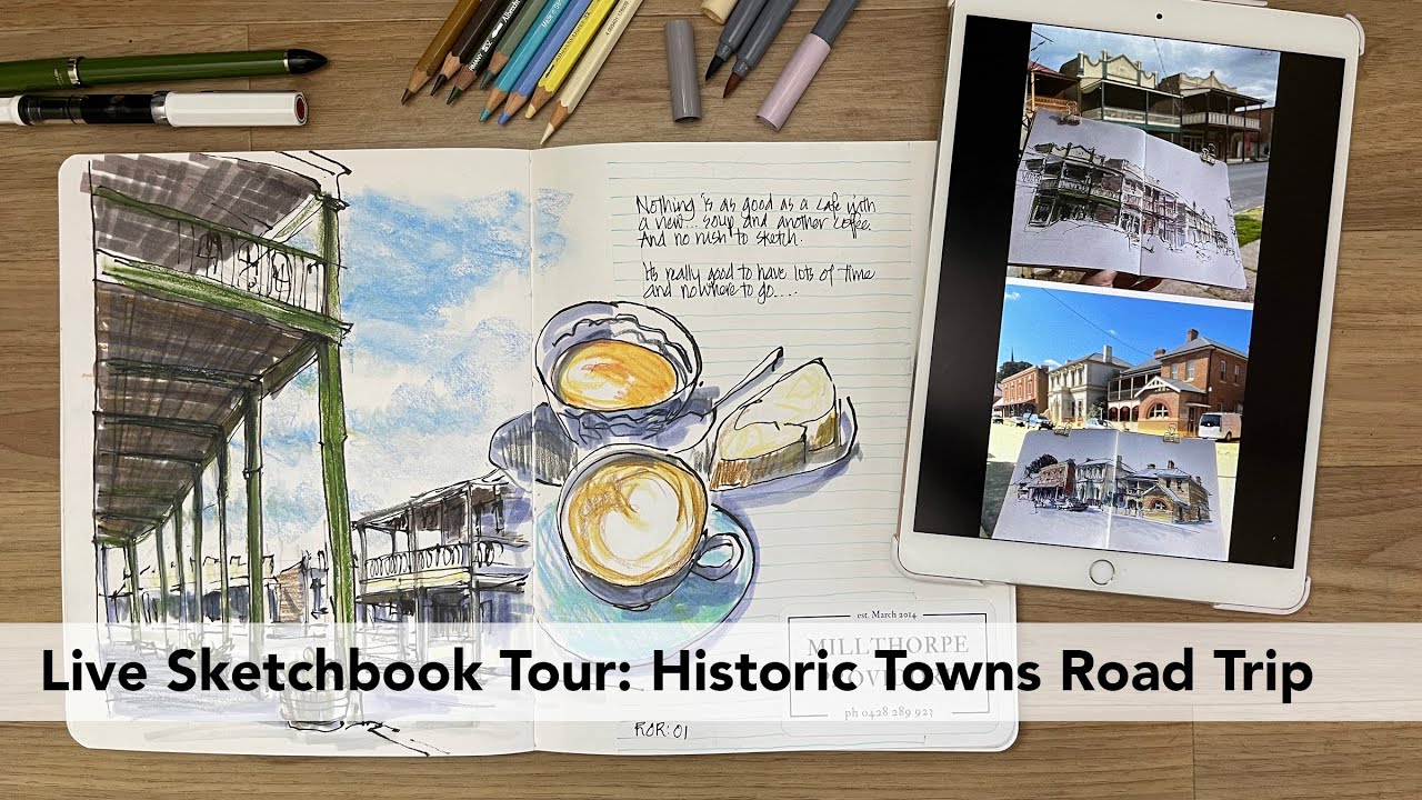 Live Sketchbook Tour: NSW Road Trip 2023