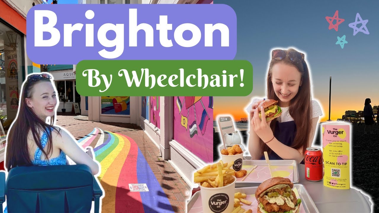 BRIGHTON BY WHEELCHAIR! The Lanes, BA i360, Royal Pavillion, Terre A Terre, Jury's Inn Suite & More!
