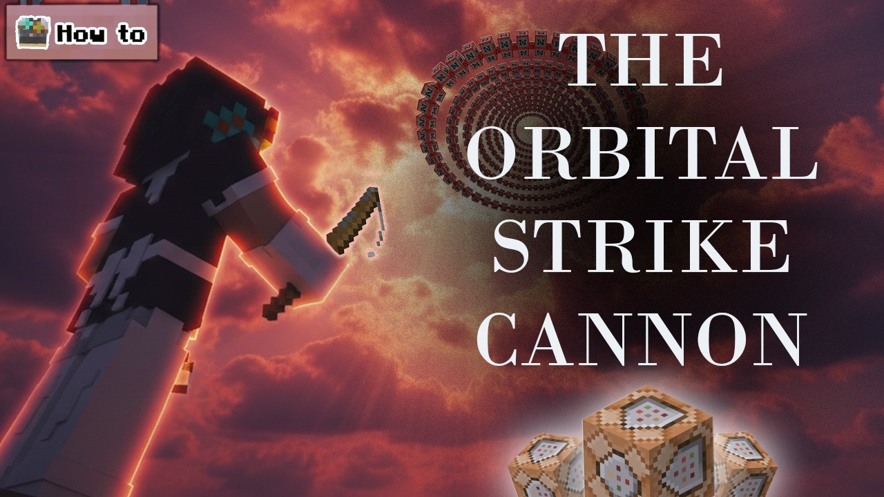 How to make an ORBITAL STRIKE CANNON! (Minecraft Bedrock)