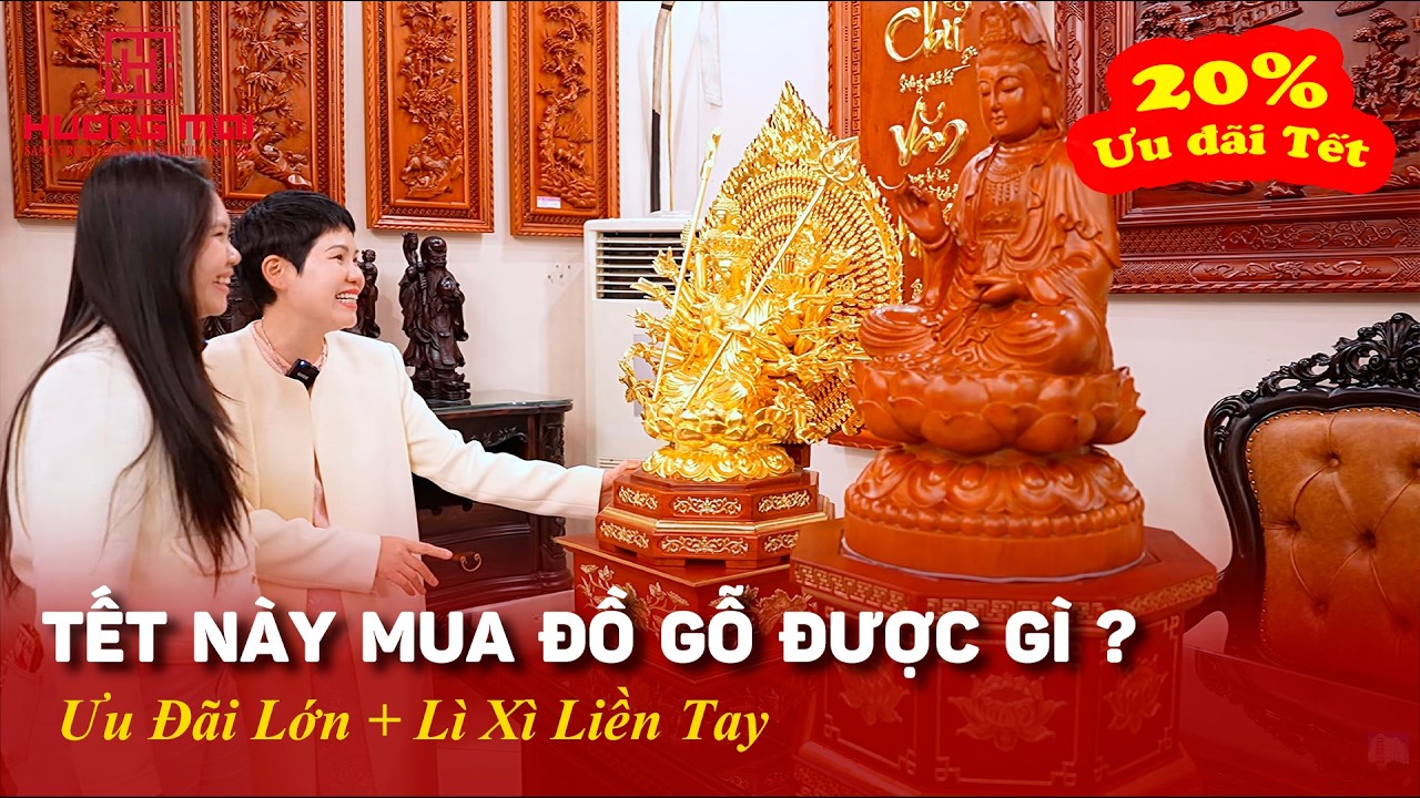 Ưu Đãi Tết Lớn Toàn Bộ Sản Phẩm & Lì Xì May Mắn Đầu Năm Tại Đồ Gỗ Hướng Mai