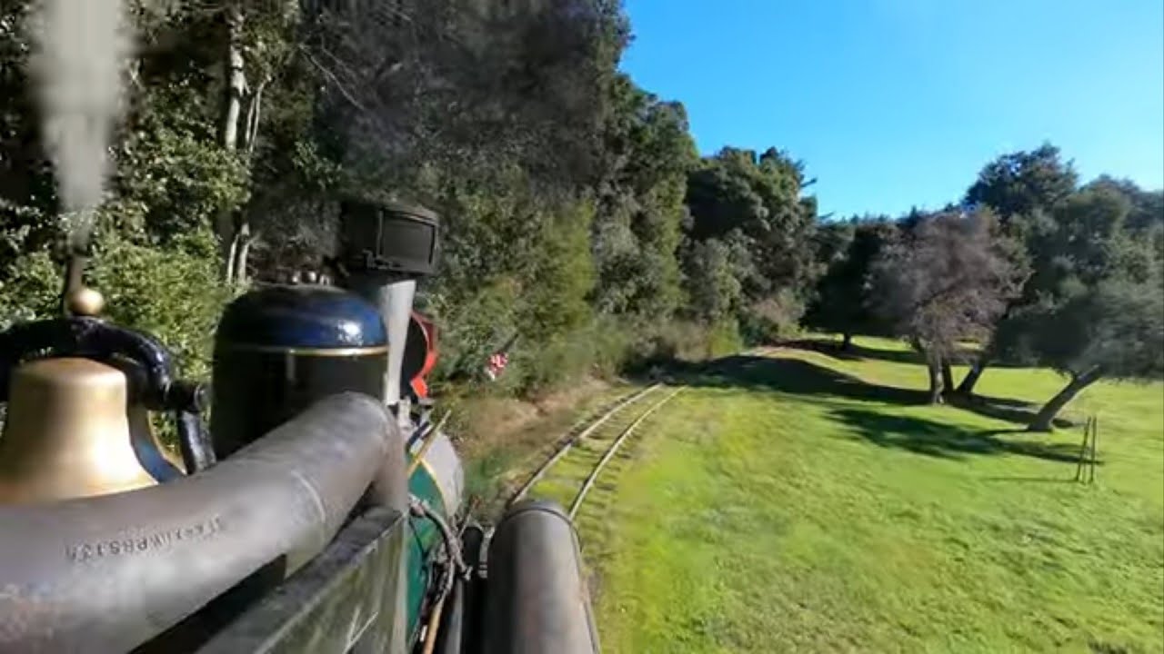 Roaring Camp Railroad (#1 Shay) POV Cab View (Part 1 Going to Bear Mountain)